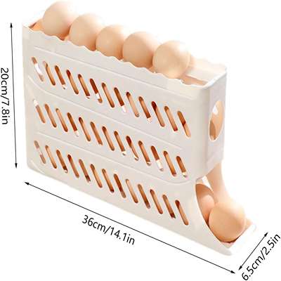 Organizador de huevos con dispensador automático