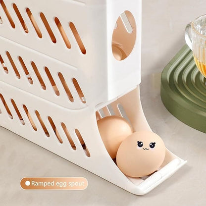 Organizador de huevos con dispensador automático